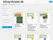 Tablet Screenshot of idiosynkrasie.de